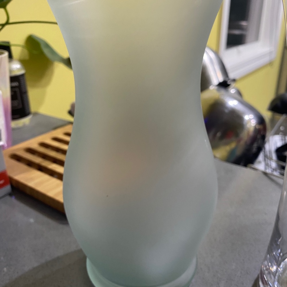 Glass flower vase